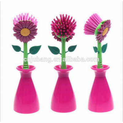 Kitchen pot cleaning brush with sunflower / dish cleaning brush / Cleaning Brush Pot Pan Dish Bowl Wash