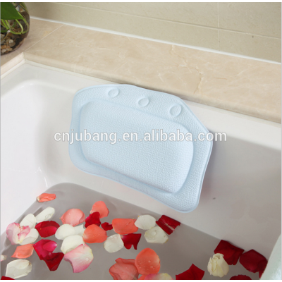 Hot selling Soft cushioned bath tub spa bath pillow / bathroom Headrest pillow / inflatable bath tub pillow